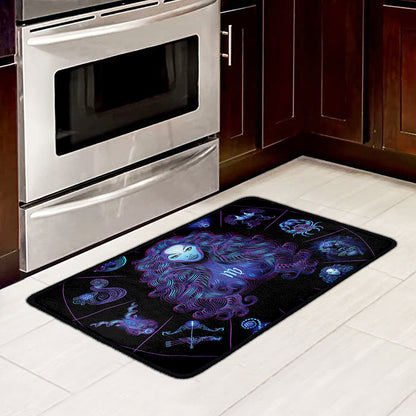 Virgo And Astrological Signs Print Kitchen Mat