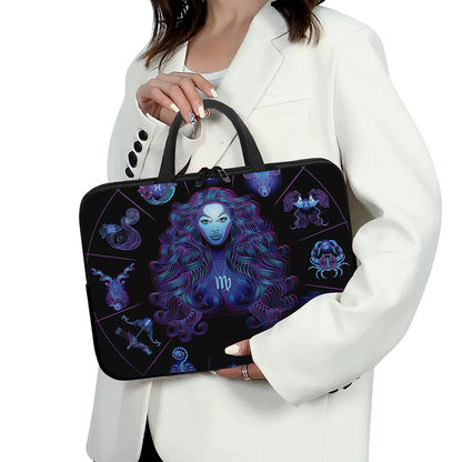 Virgo And Astrological Signs Print Laptop Sleeve With Handle