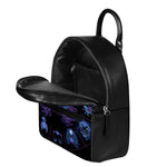 Virgo And Astrological Signs Print Leather Backpack