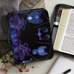 Virgo And Astrological Signs Print Leather Bible Cover