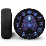 Virgo And Astrological Signs Print Leather Spare Tire Cover