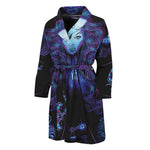 Virgo And Astrological Signs Print Men's Bathrobe