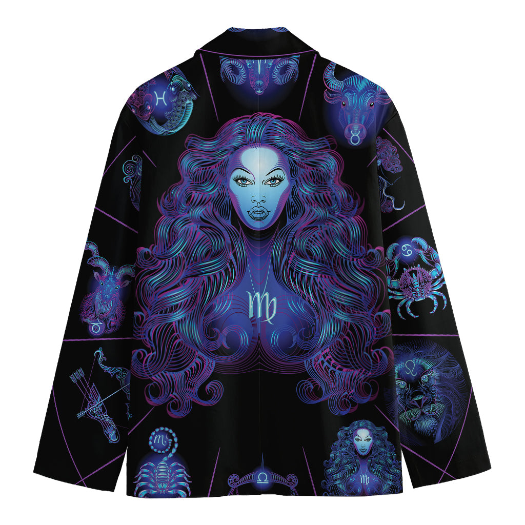 Virgo And Astrological Signs Print Men's Blazer