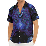 Virgo And Astrological Signs Print Men's Deep V-Neck Shirt