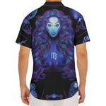 Virgo And Astrological Signs Print Men's Deep V-Neck Shirt