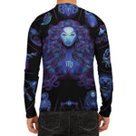 Virgo And Astrological Signs Print Men's Long Sleeve Rash Guard