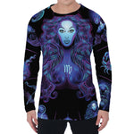 Virgo And Astrological Signs Print Men's Long Sleeve T-Shirt
