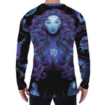 Virgo And Astrological Signs Print Men's Long Sleeve T-Shirt