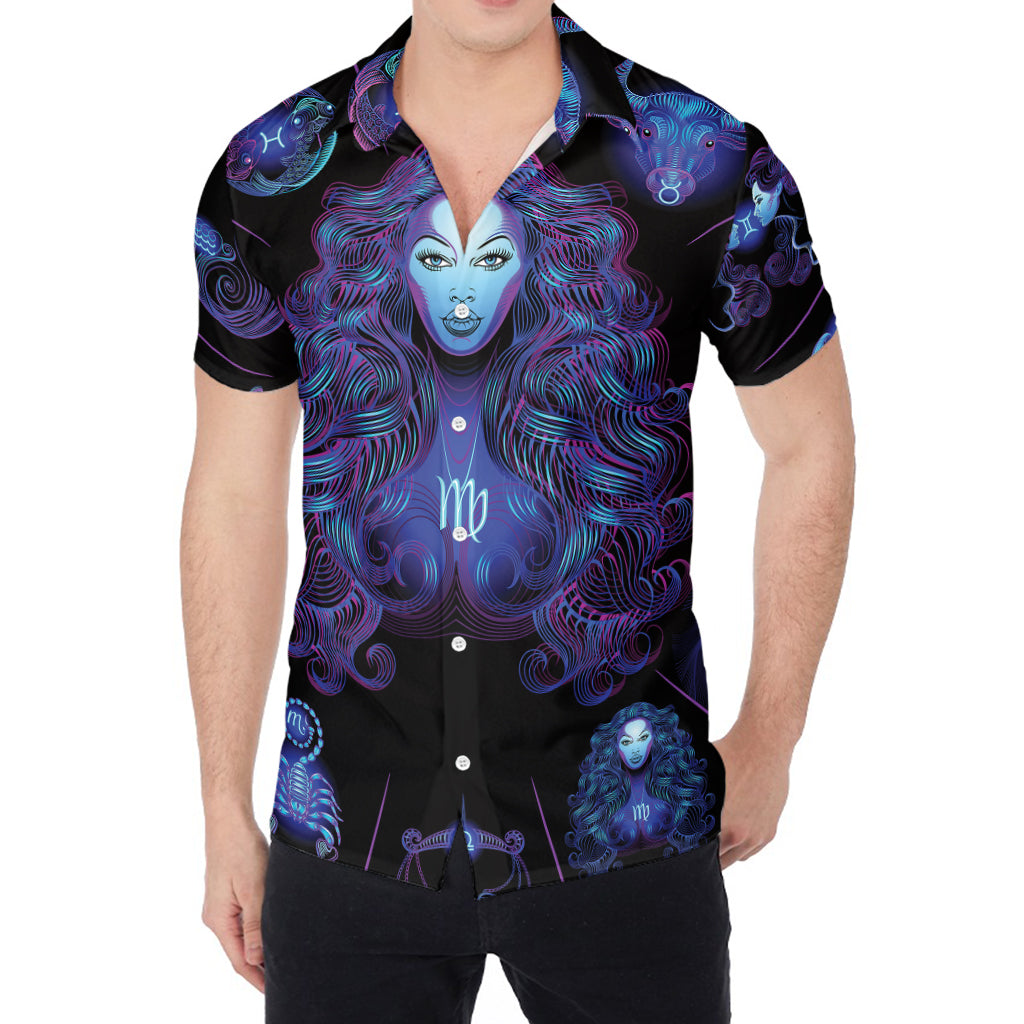Virgo And Astrological Signs Print Men's Shirt