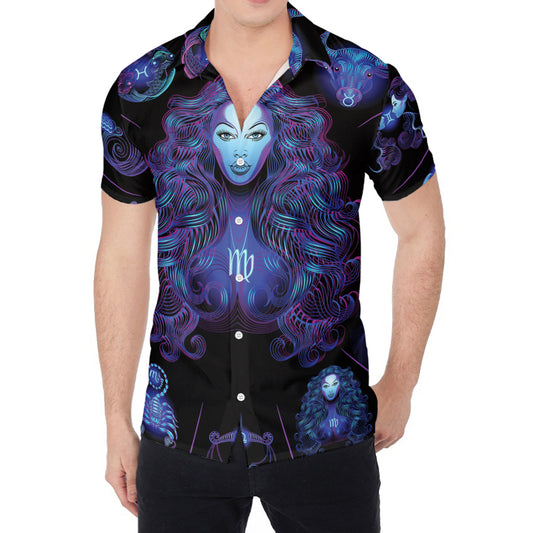 Virgo And Astrological Signs Print Men's Shirt