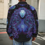 Virgo And Astrological Signs Print Men's Shirt Jacket