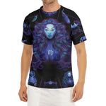 Virgo And Astrological Signs Print Men's Short Sleeve Rash Guard