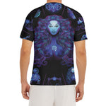Virgo And Astrological Signs Print Men's Short Sleeve Rash Guard