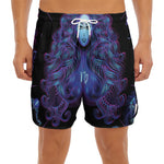 Virgo And Astrological Signs Print Men's Split Running Shorts