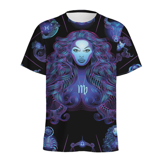 Virgo And Astrological Signs Print Men's Sports T-Shirt