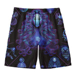 Virgo And Astrological Signs Print Men's Swim Trunks