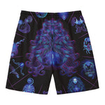 Virgo And Astrological Signs Print Men's Swim Trunks