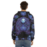 Virgo And Astrological Signs Print Men's Velvet Pullover Hoodie