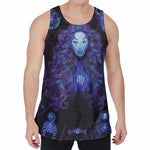 Virgo And Astrological Signs Print Men's Velvet Tank Top