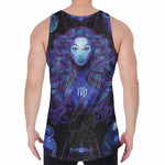 Virgo And Astrological Signs Print Men's Velvet Tank Top