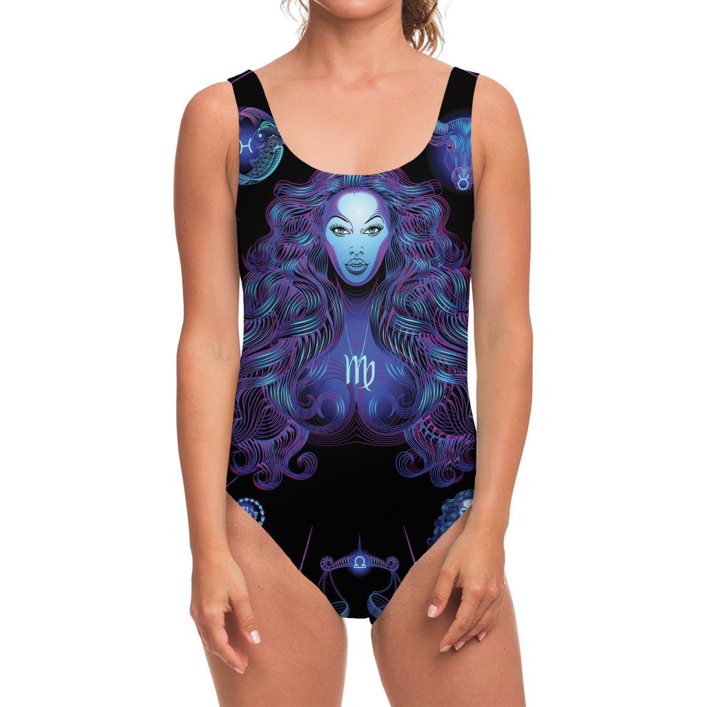 Virgo And Astrological Signs Print One Piece Swimsuit