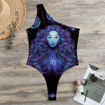 Virgo And Astrological Signs Print One Shoulder Bodysuit