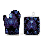 Virgo And Astrological Signs Print Oven Mitt And Pot Holder Set