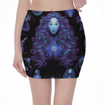 Virgo And Astrological Signs Print Pencil Mini Skirt