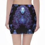 Virgo And Astrological Signs Print Pencil Mini Skirt