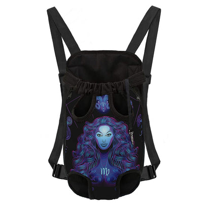 Virgo And Astrological Signs Print Pet Carrier Backpack