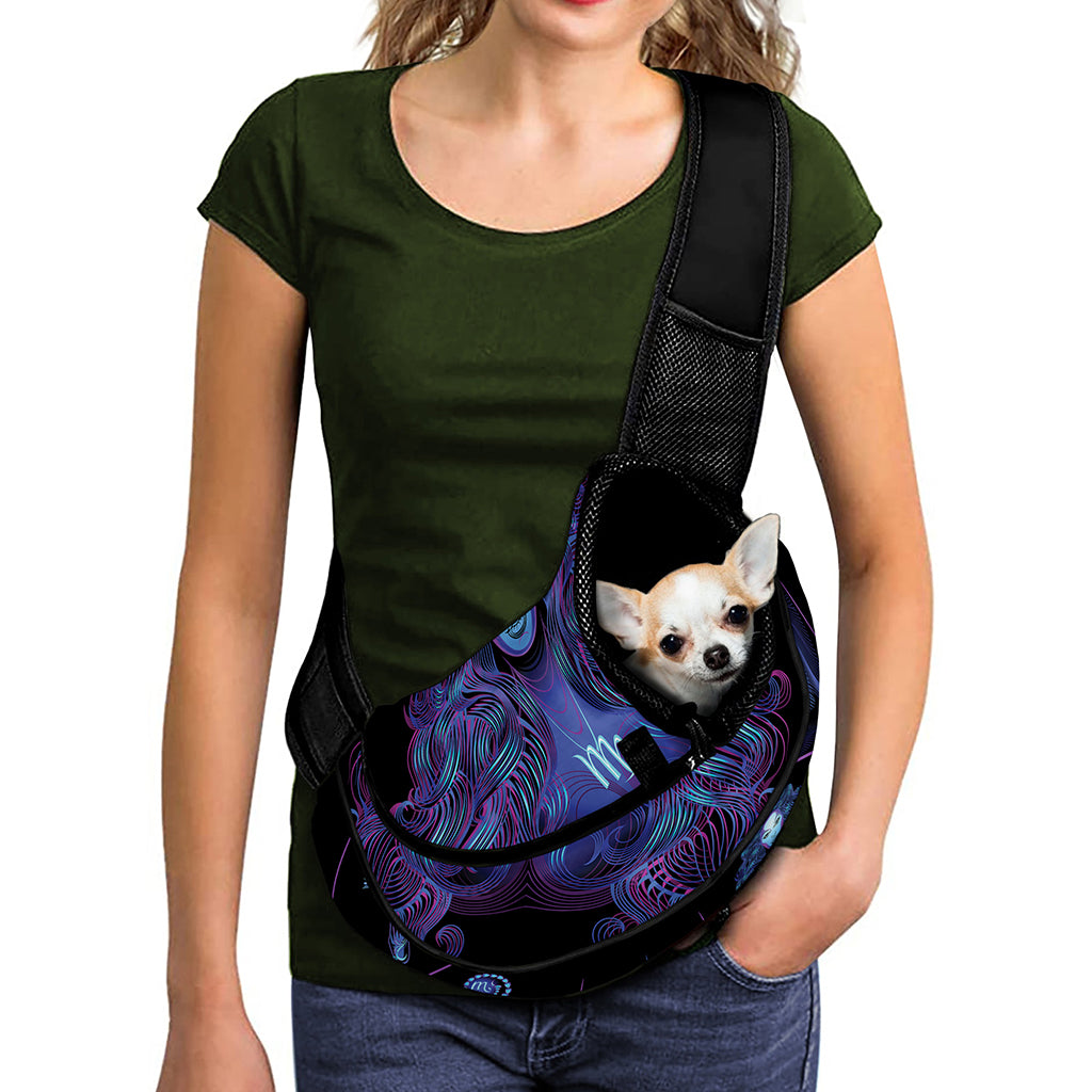 Virgo And Astrological Signs Print Pet Sling Carrier