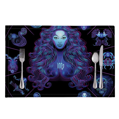 Virgo And Astrological Signs Print Placemat