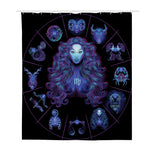 Virgo And Astrological Signs Print Polyester Shower Curtain