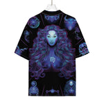 Virgo And Astrological Signs Print Rayon Hawaiian Shirt
