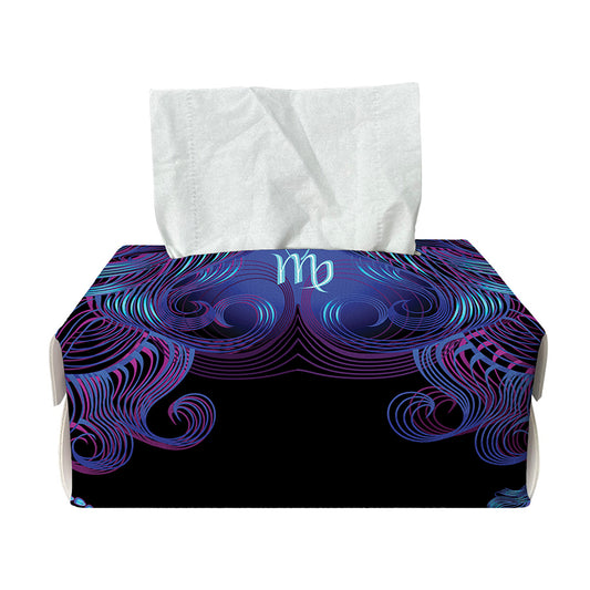 Virgo And Astrological Signs Print Rectangle Tissue Box Cover