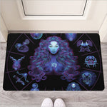 Virgo And Astrological Signs Print Rubber Doormat