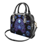 Virgo And Astrological Signs Print Shoulder Handbag