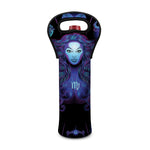 Virgo And Astrological Signs Print Single Neoprene Wine Tote
