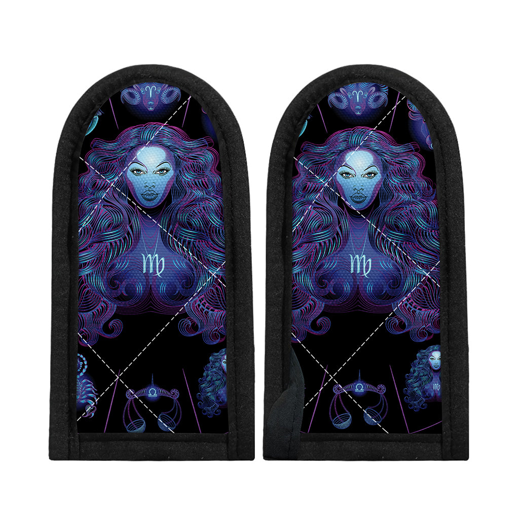 Virgo And Astrological Signs Print Skillet Handle Cover