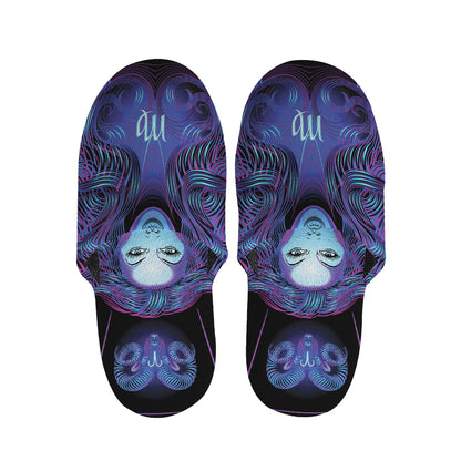 Virgo And Astrological Signs Print Slippers