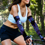 Virgo And Astrological Signs Print Sun Protection Arm Sleeves