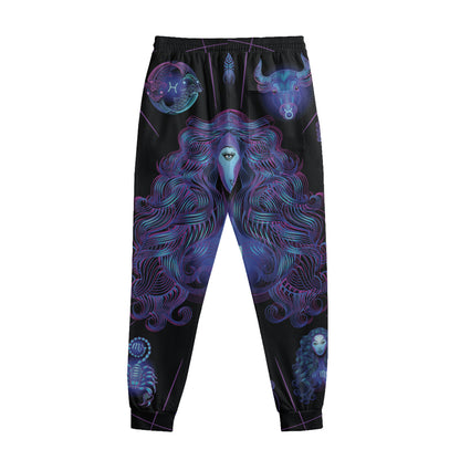 Virgo And Astrological Signs Print Sweatpants