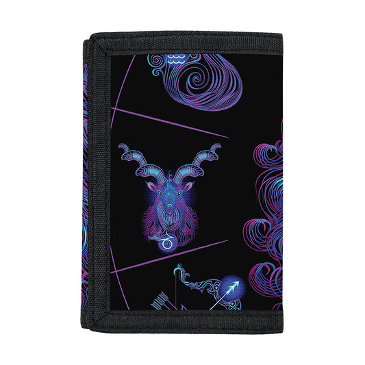 Virgo And Astrological Signs Print Trifold Wallet