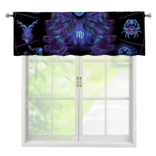 Virgo And Astrological Signs Print Window Valance
