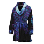 Virgo And Astrological Signs Print Women's Bathrobe