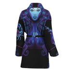 Virgo And Astrological Signs Print Women's Bathrobe