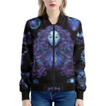 Virgo And Astrological Signs Print Women's Bomber Jacket