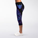 Virgo And Astrological Signs Print Women's Capri Leggings