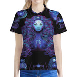 Virgo And Astrological Signs Print Women's Polo Shirt