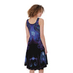 Virgo And Astrological Signs Print Women's Sleeveless Dress